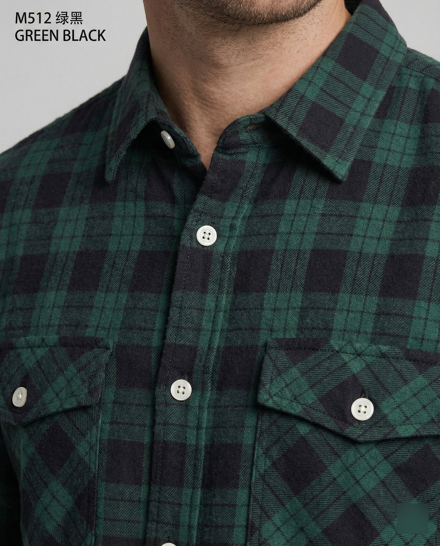 Camicia Uomo Flanella Quadri Casual