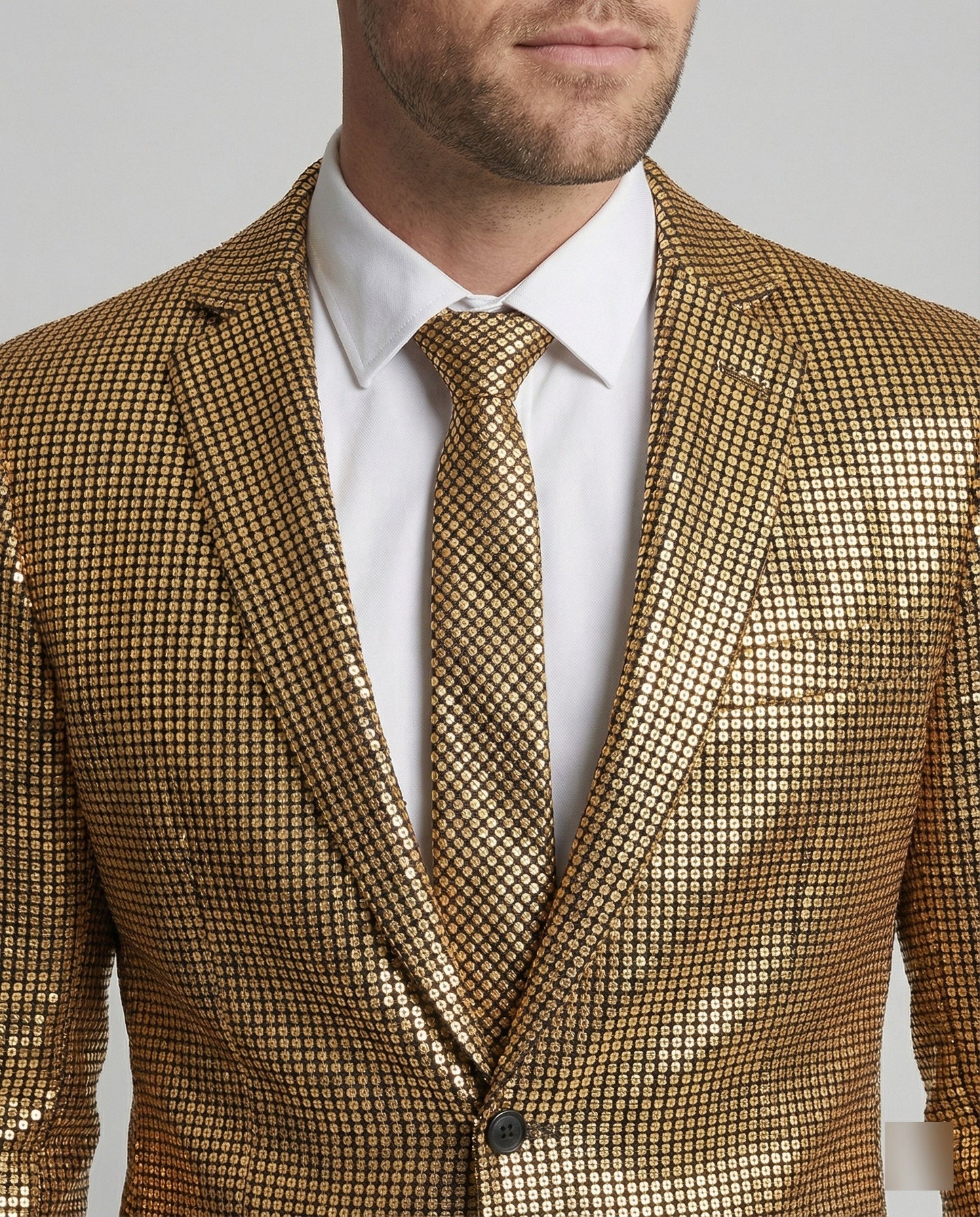 Abito da Sera Uomo con Motivo Lucido Slim Fit