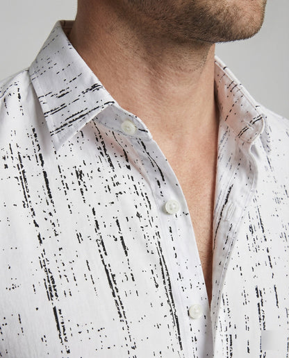 Camicia Uomo Hawaii in Viscosa Manica Corta