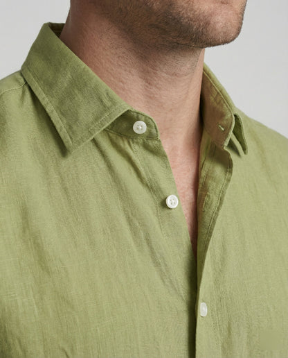 Camicia Uomo Lino Colletto Kent Estiva