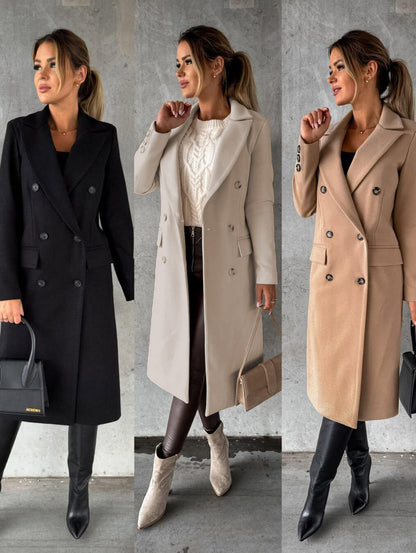 Cappotto Uomo Invernale Taglio Classico Con Bottoni