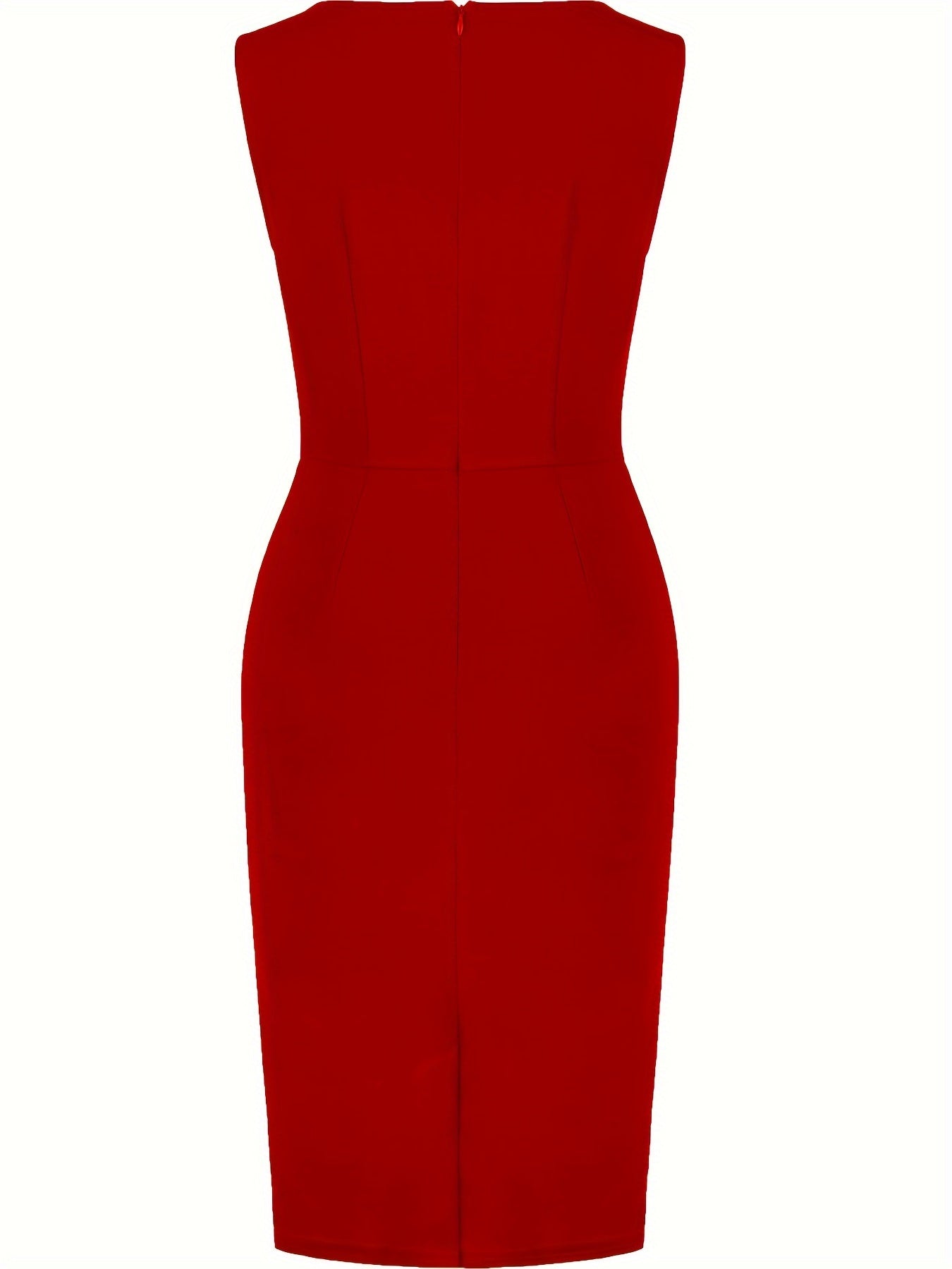 Abito Bodycon Donna Senza Maniche Elegante Classico