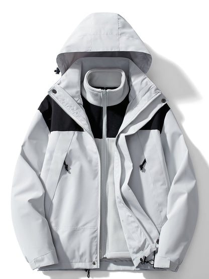 Giacca Invernale Uomo in con Cappuccio Stile Multifunzionale