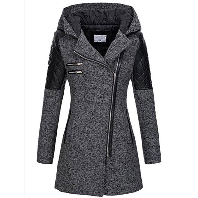 Giacca Invernale Donna Vintage Calda Stile Classico