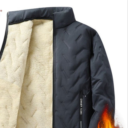 Giacca Invernale Uomo con Fodera in Pile e Chiusura Zip