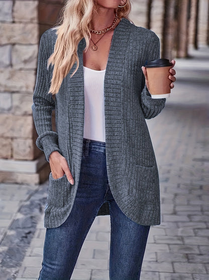 Felpa Donna in Maglia Fleece Manica Lunga Casual