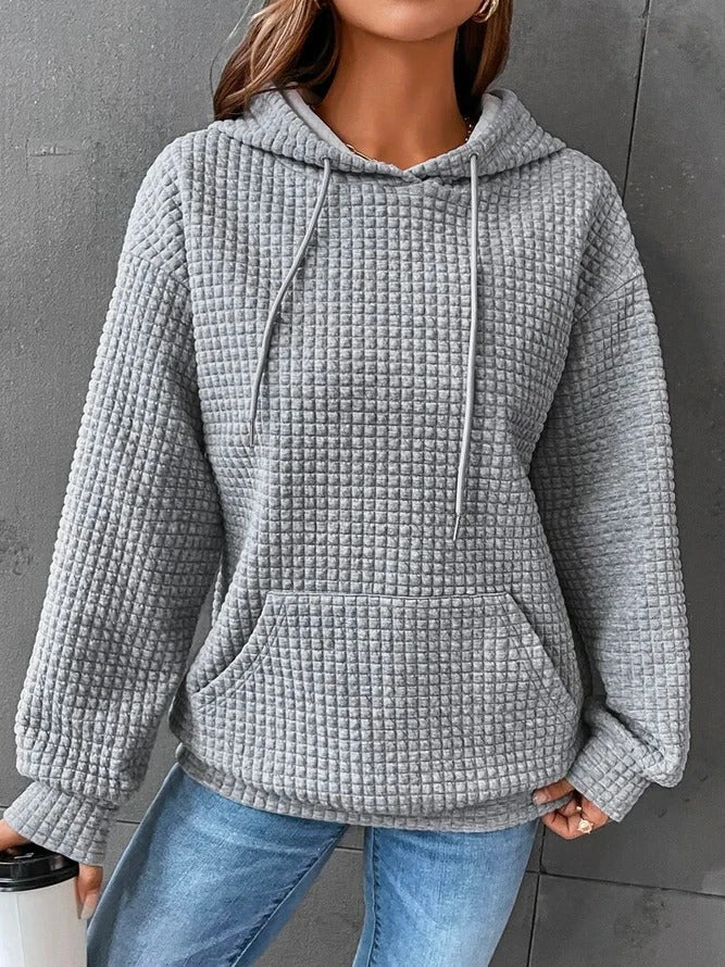 Felpa Donna in Maglia a Nido dApe Comoda Casual
