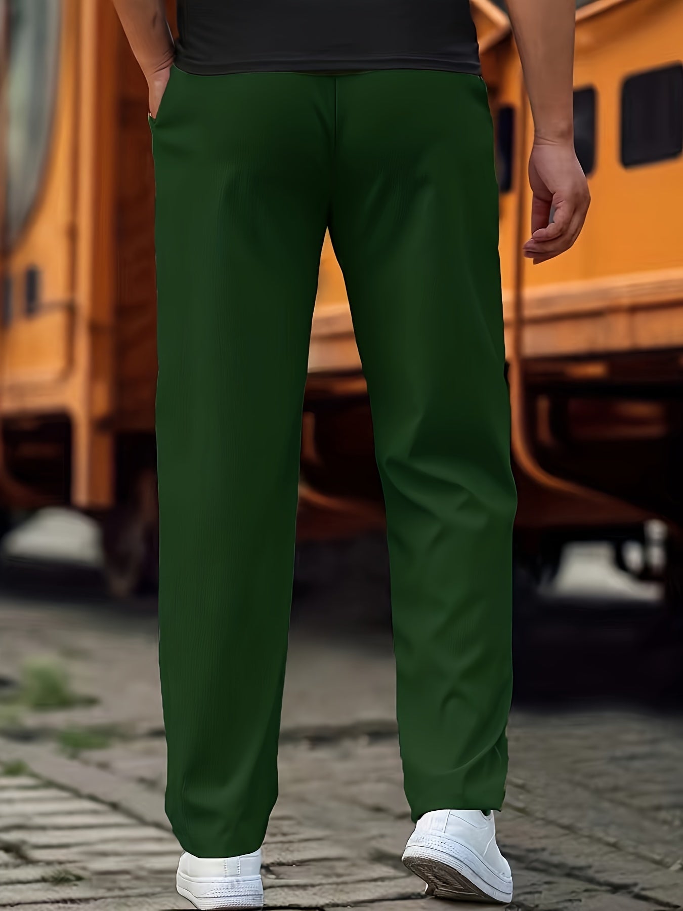 Pantaloni Jogging Uomo Comodi Vestibilità Regular