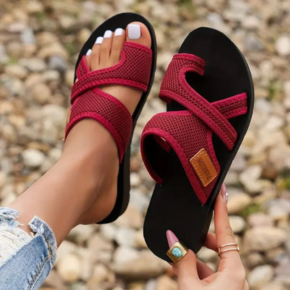 Sandali Estivi Donna Slip-On Punta Aperta