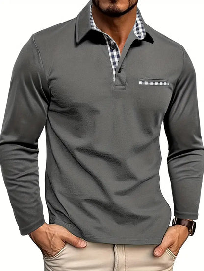 Polo Uomo Manica Lunga Stile Casual - Brentozzi
