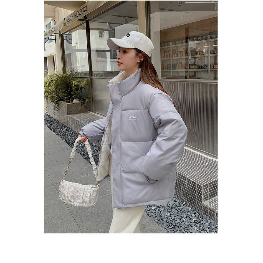 Giacca Piumino Donna Reversibile Due Lati Imbottita