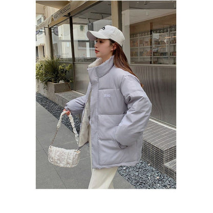 Giacca Piumino Donna Reversibile Due Lati Imbottita