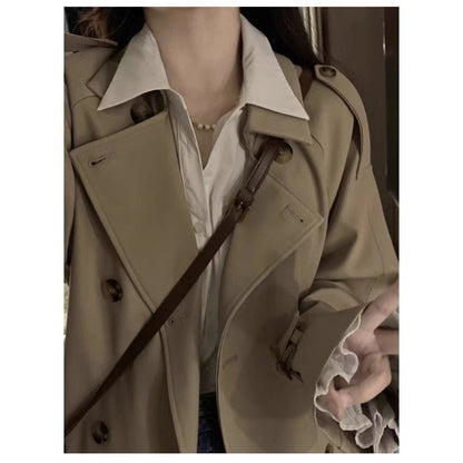 Trench Coat Donna Doppio Petto Lungo Classico