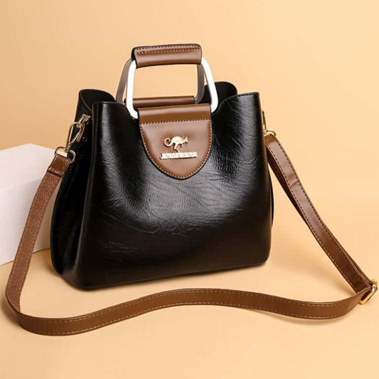 Borsa Donna in Pelle Elegante Due Toni - Brentozzi