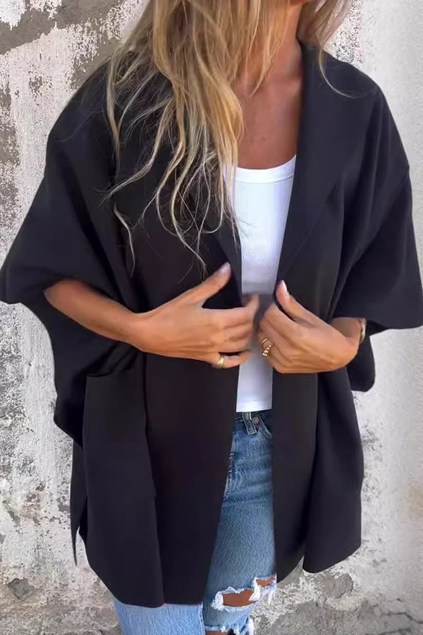 Cappa Donna Oversize Tessuto Morbido Scivolata