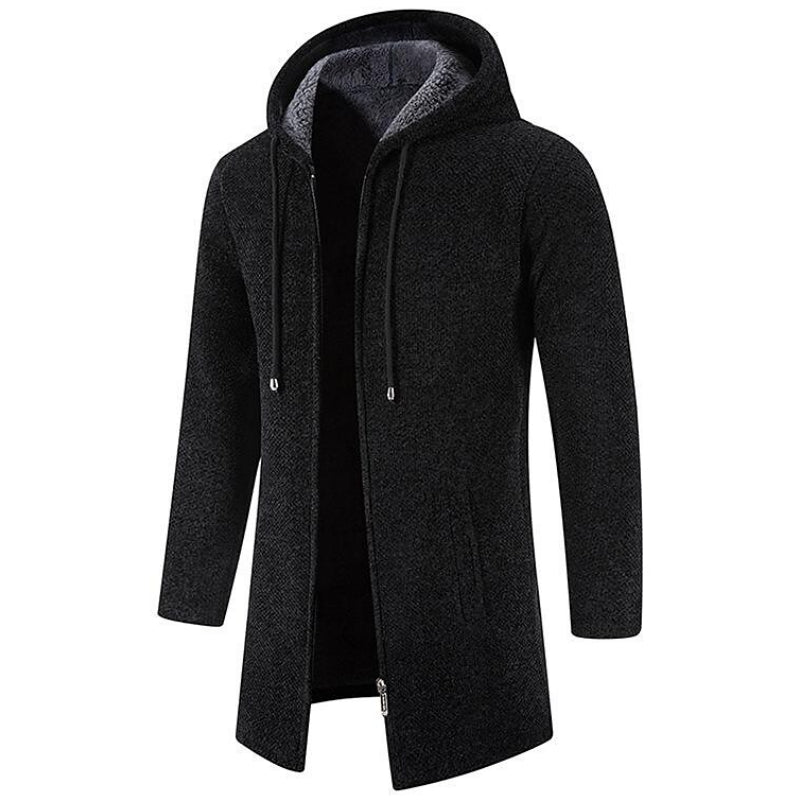 Gilet Uomo in Pile con Cappuccio e Zip