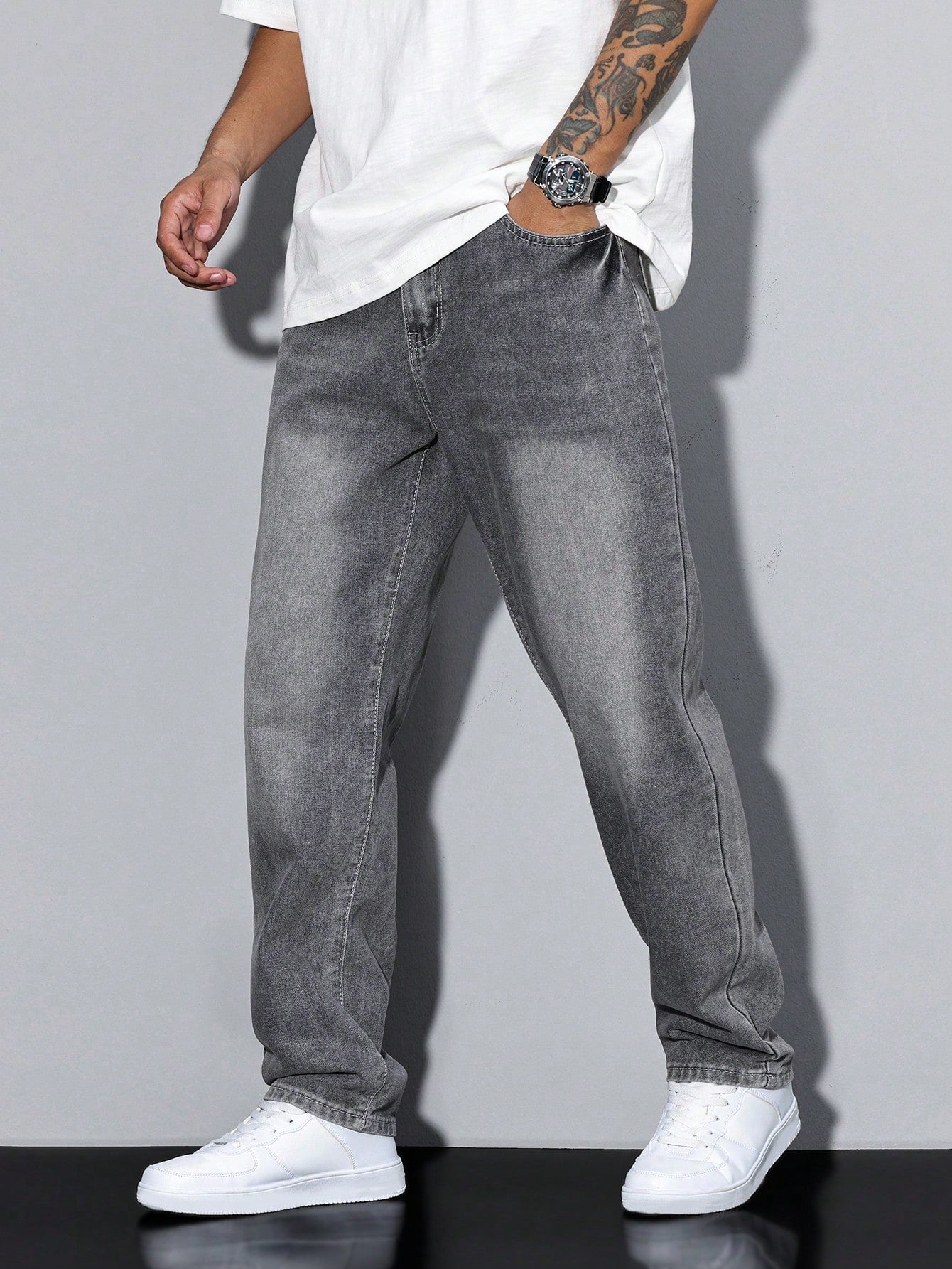 Pantaloni Uomo Vestibilità Dritta Stile Casual - Brentozzi
