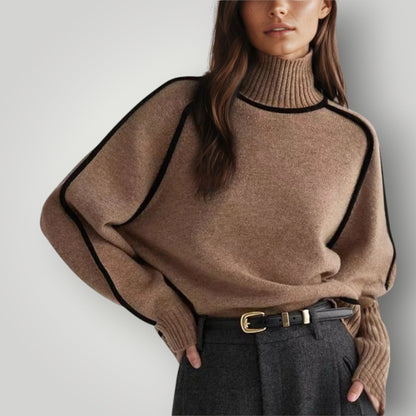 Maglione Donna Collo Alto Morbido e Caldo Invernale