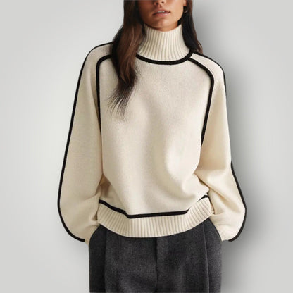 Maglione Donna Collo Alto Morbido e Caldo Invernale