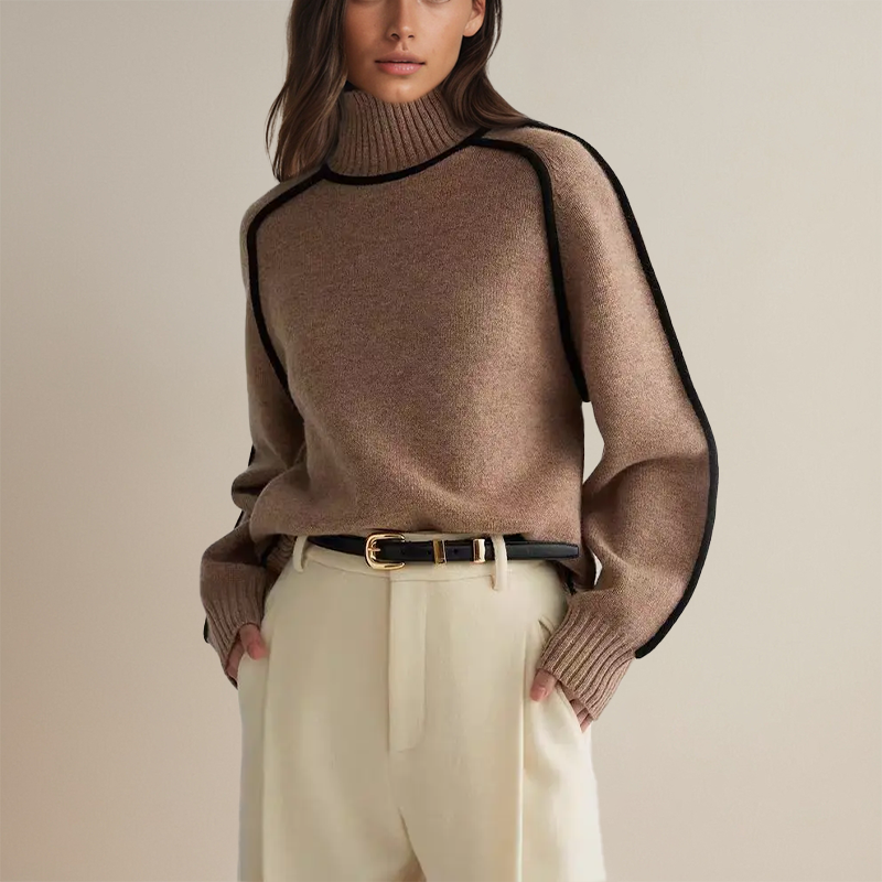 Maglione Donna Elegante in Maglia Design Classico - Brentozzi
