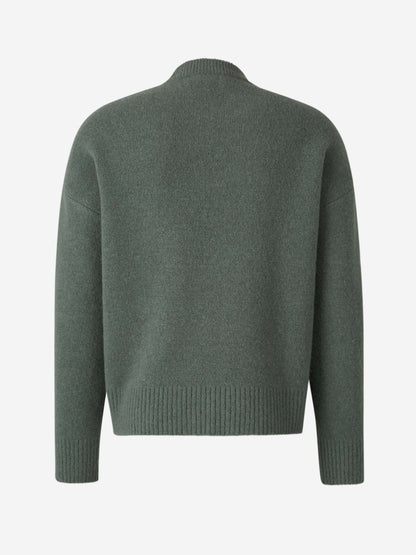 Maglione Donna in Maglia Motivo Cuore Regular Fit