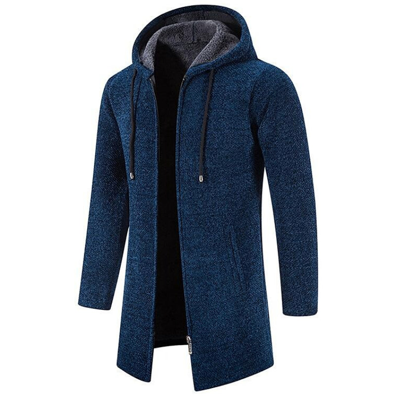 Gilet Uomo in Pile con Cappuccio e Zip