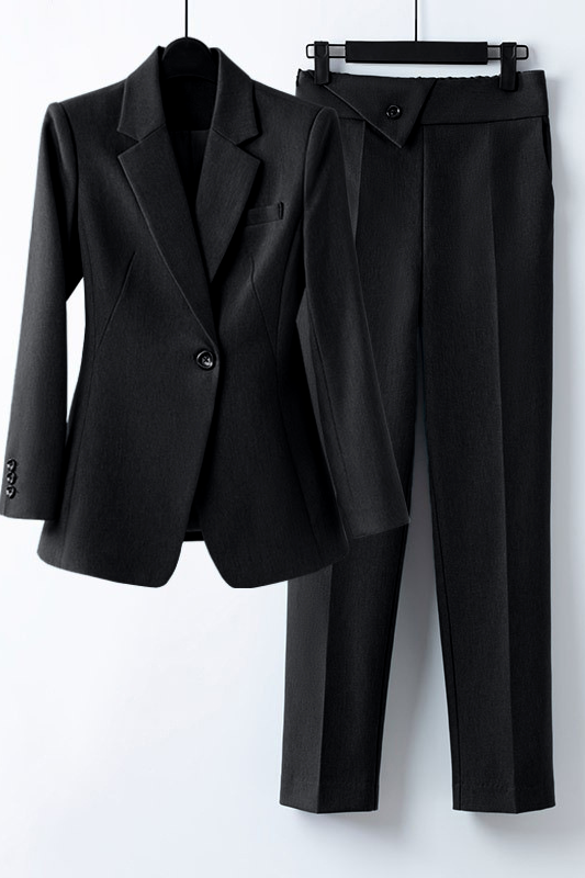 Blazer Donna Elegante Classico Vestibilità Regolare