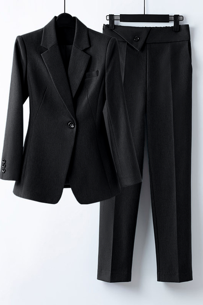 Blazer Donna Elegante Classico Vestibilità Regolare