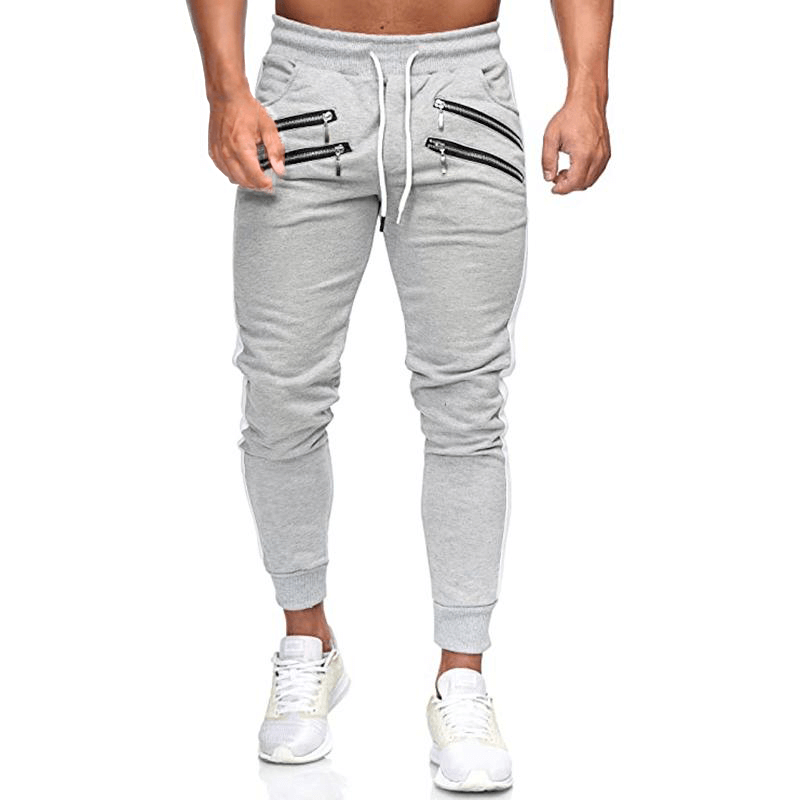 Pantaloni Jogging Uomo con Tasche con Zip Comodi