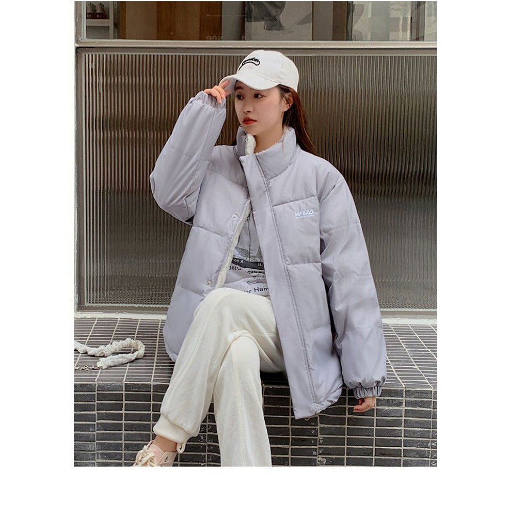 Giacca Piumino Donna Reversibile Due Lati Imbottita