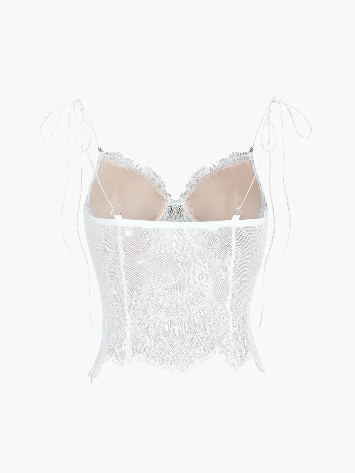 Débardeur femme en coton avec dentelle ajustable et fines bretelles, idéal pour un look élégant et décontracté.