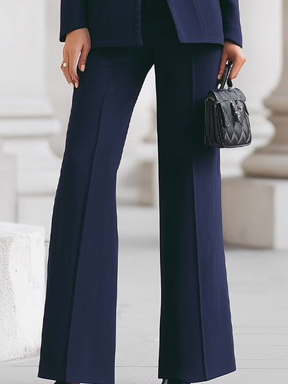 Completo Donna Blazer e Pantaloni Taglio Largo Sartoriale