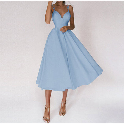 Abito Midi Donna Elegante Cocktail