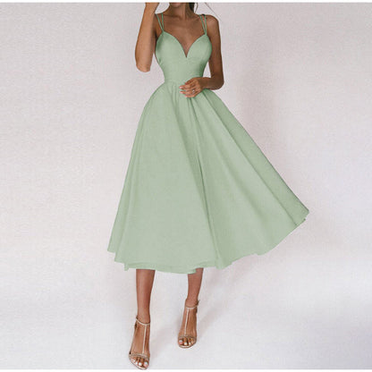 Abito Midi Donna Elegante Cerimonia