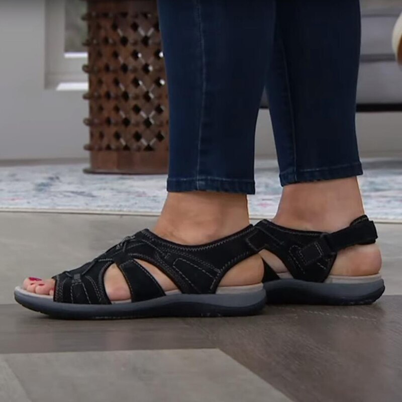 Sandali Ortopedici Uomo con Chiusura a Velcro Regolabile