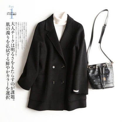 Cappotto Donna Lana Doppiopetto Classico
