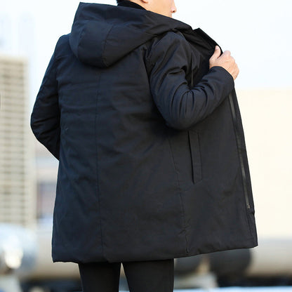 Giacca Invernale Uomo Imbottita con Cappuccio Calda Casual
