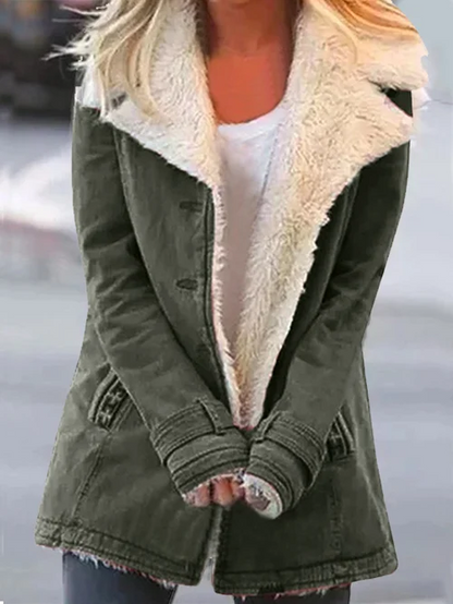 Giacca Donna in Pile con Fodera Sherpa