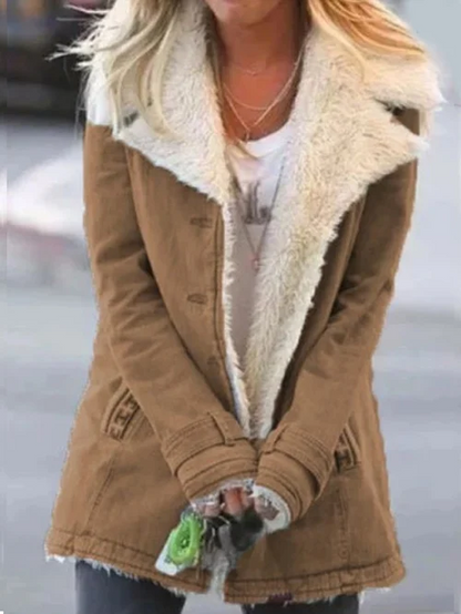 Giacca Donna in Pile con Fodera Sherpa