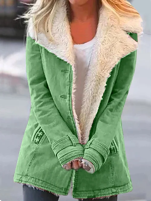 Giacca Donna in Pile con Fodera Sherpa