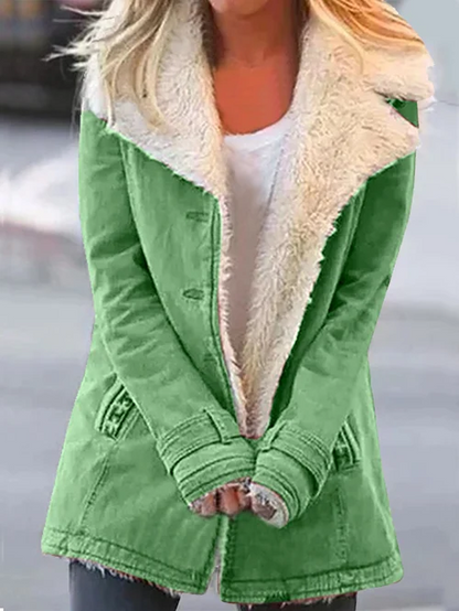 Giacca Donna in Pile con Fodera Sherpa