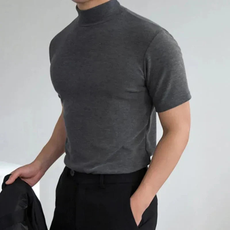 T-shirt Uomo con Collo Slim Fit