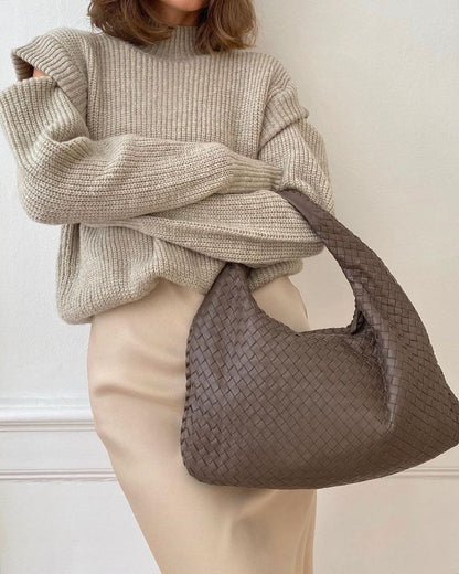 Borsa Donna Tessuto Intrecciato Elegante e Comoda Quotidiana