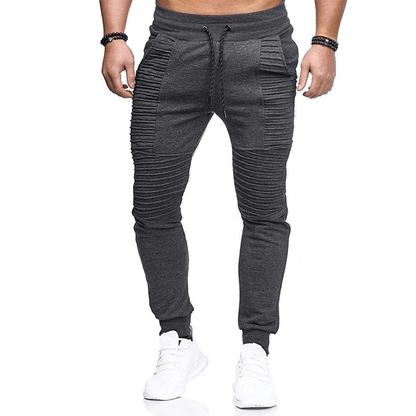 Pantaloni Jogging Uomo con Bordo a Costine Comodi Stilosi