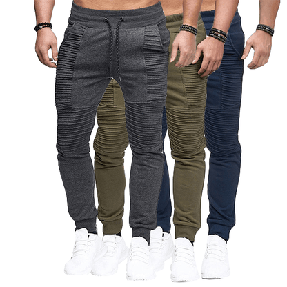 Pantaloni Jogging Uomo con Bordo a Costine Comodi Stilosi
