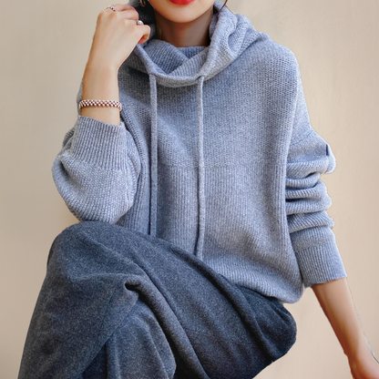 Felpa Donna Soft Touch con Cappuccio Regular Fit