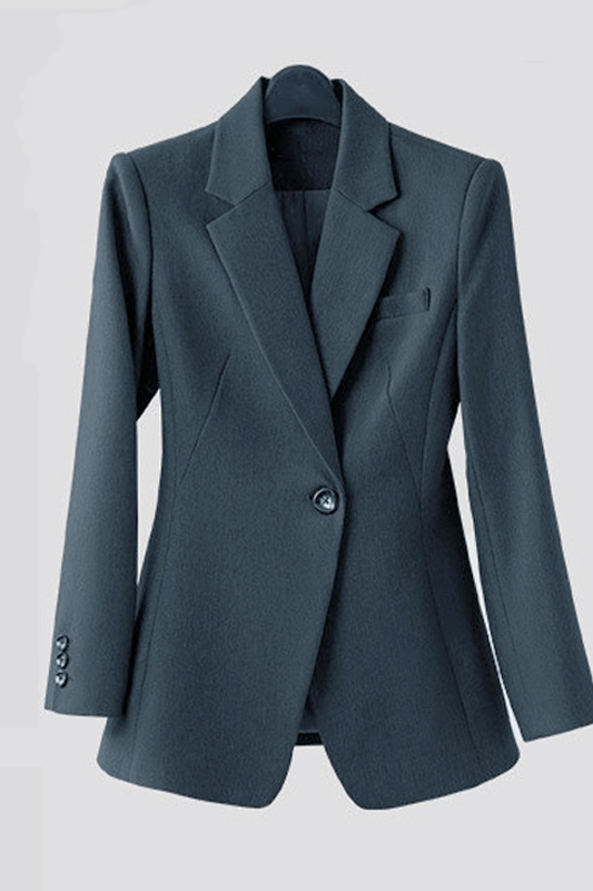 Blazer Donna Elegante Classico Vestibilità Regolare