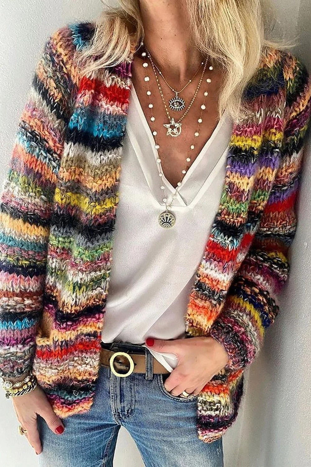 Cardigan Donna Casual Vestibilità Comoda - Brentozzi