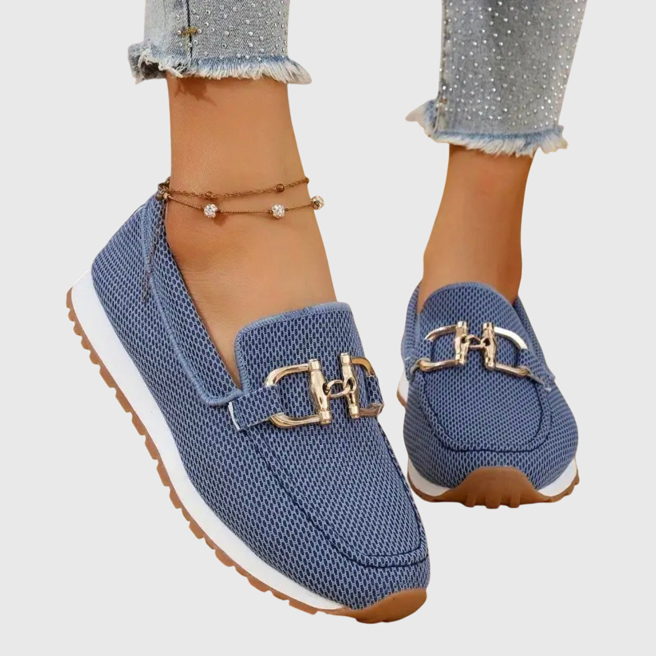 Mocassini Donna Orthopedici con Inserti in Metallo Slip-On - Brentozzi