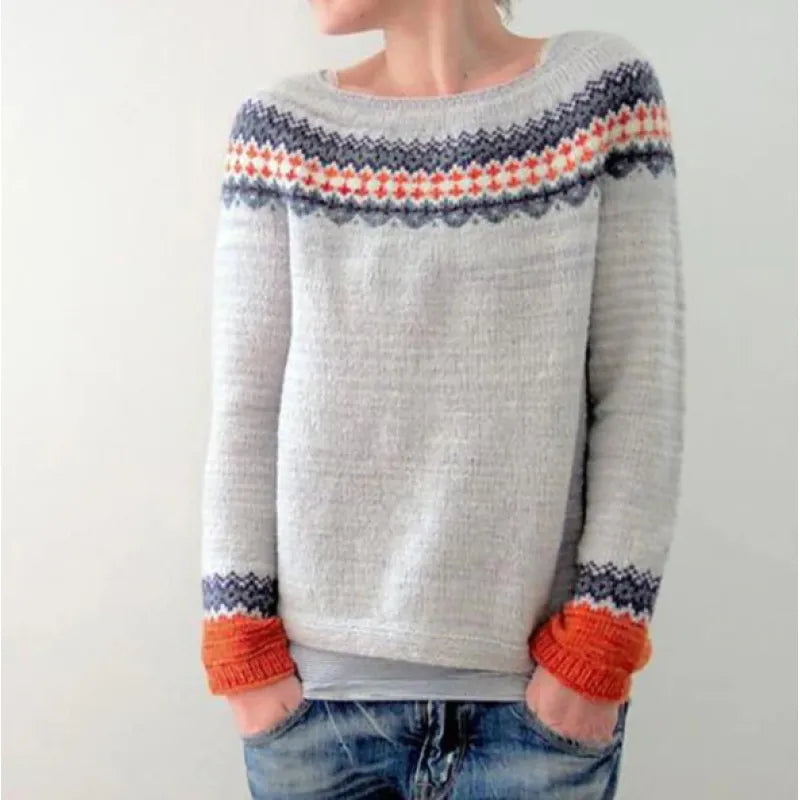 Maglione Donna Cashmere Morbido Manica Lunga Autunno Inverno - Brentozzi